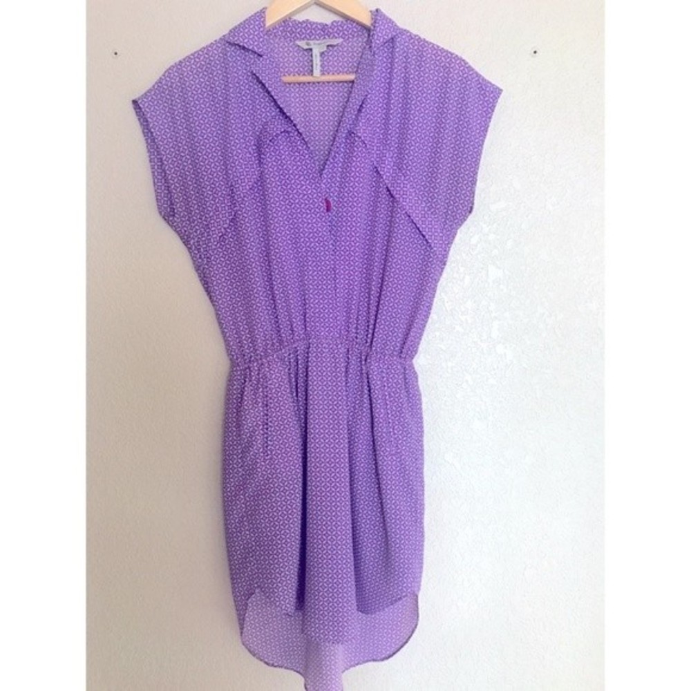 Bcbgeneration Unique Retro Print Shirt Dress